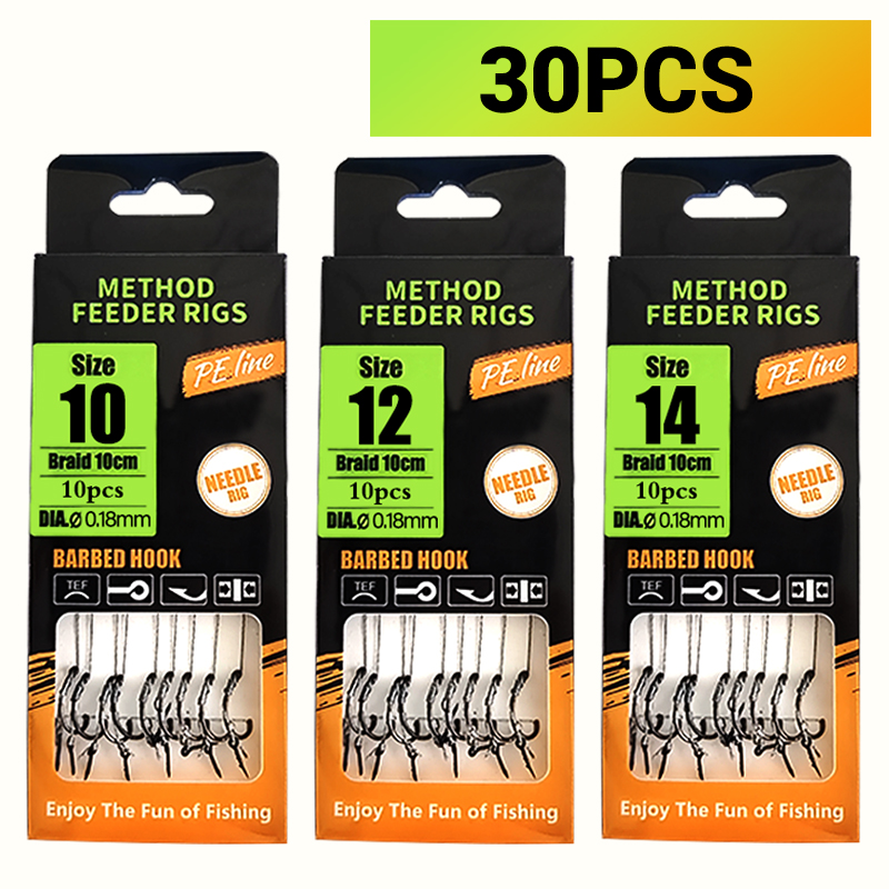 Fishing Hook Assortment - Aparejos de pesca de carpa preatados,