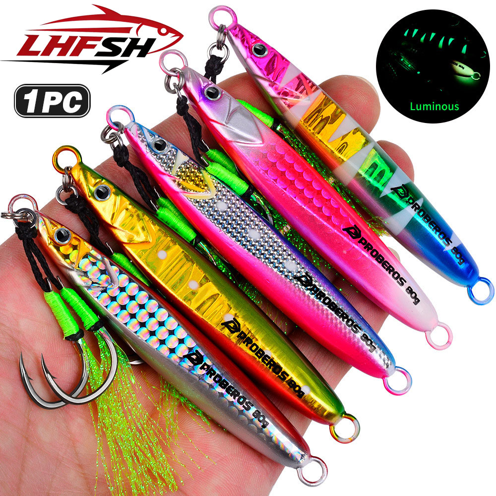 Fishing Hook Treble - Señuelos de Pesca Metálicos Luminosos LHFSH,