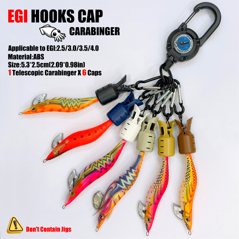 Fishing Hook Jig - Gorros de anzuelo de calamar y