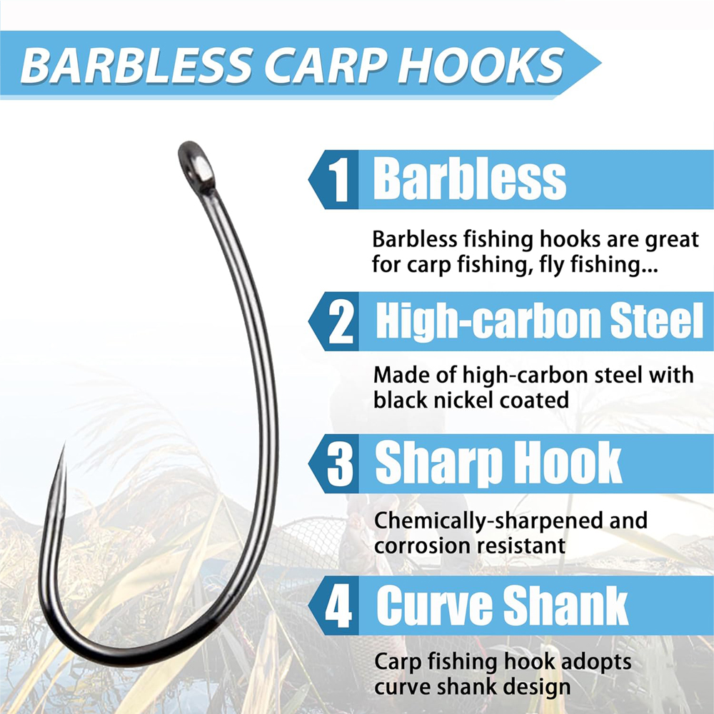 Anzuelos de pesca sin escobill - Fishing Hook Assortment reseña y precio