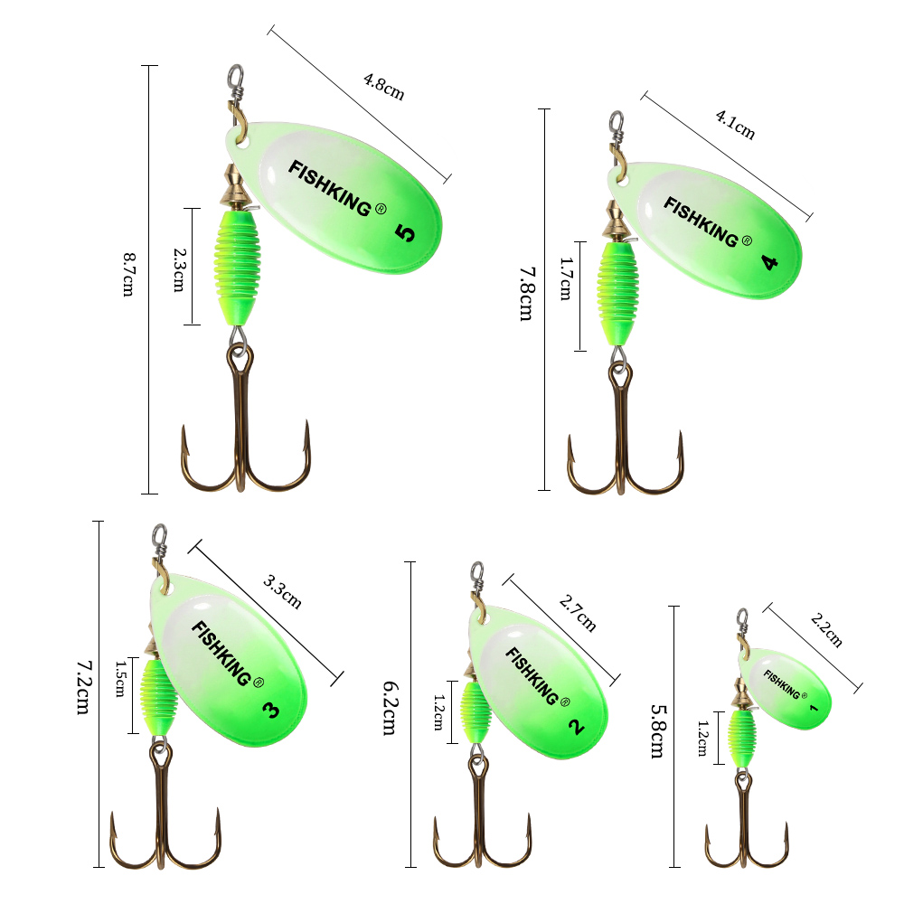 Señuelo de pesca metálico, 4g, - Fishing Hook Treble reseña y precio