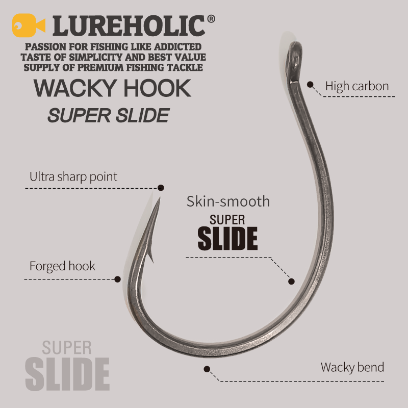 LUREHOLIC-anzuelo loco súper d - Fishing Hook Offset reseña y precio