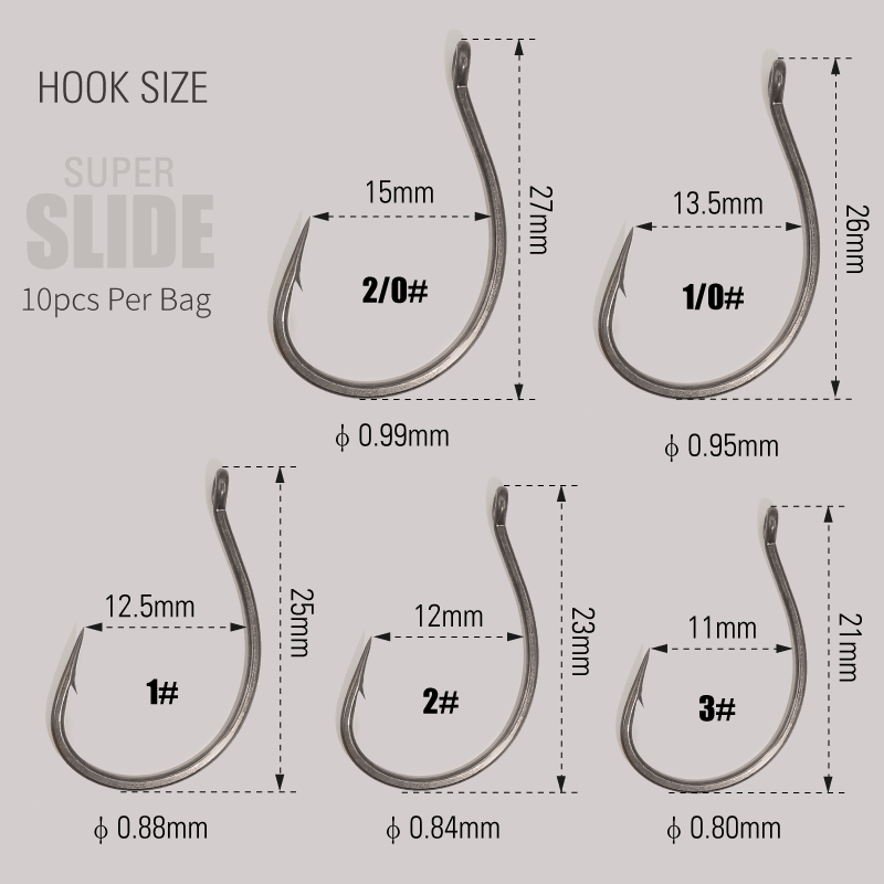 LUREHOLIC-anzuelo loco súper d - Fishing Hook Offset reseña y precio