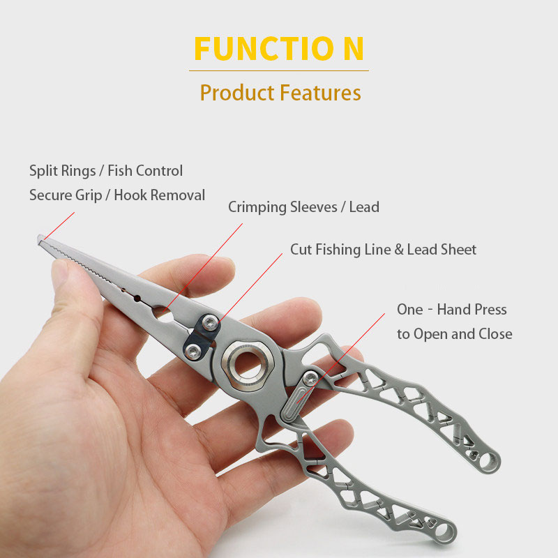 Alicates de Pesca Portátiles d - Fishing Hook Stainless Steel reseña y precio