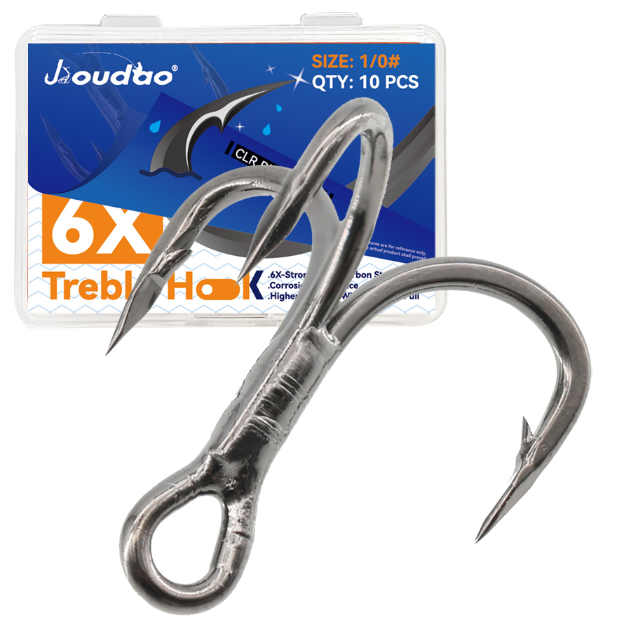 6X anzuelo triple de pesca 10  - Fishing Hook Offset reseña y precio