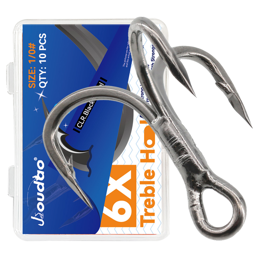 6X anzuelos triples de pesca n - Fishing Hook Offset reseña y precio